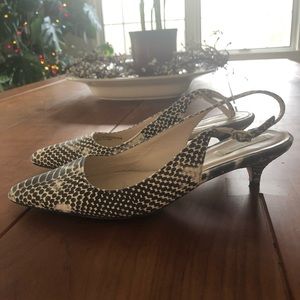 Cole Haan Python Slingbacks